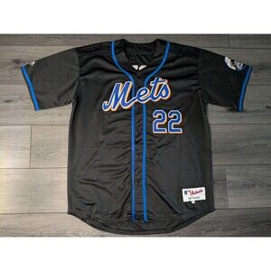 Juan Soto #22 New York Mets Black Patch  Alternate Jersey Men's XL